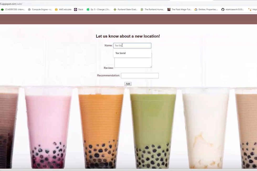 Boba Tea Store Locator